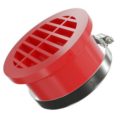 Auto Silicone Hoses 30mm Red Round Ducting Vent ABS Connector Ventilation Fitting