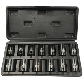 Autojack 13 Piece Impact Socket Set 1/2" Sq. Drive Metric