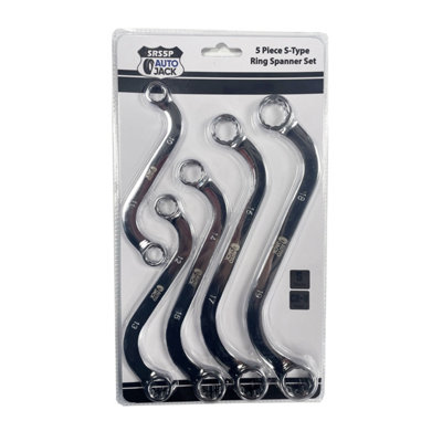 Autojack 5 Piece Metric Spanner Set S Type Shape Wrench