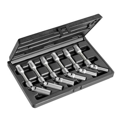 Autojack 6 Piece Extra Long Glow Plug Socket Set 3/8" Drive