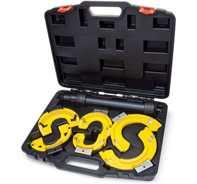 Autojack Strut Spring Compressor Kit, Interchangeable Fork Strut Coil Extractor Remover Tool