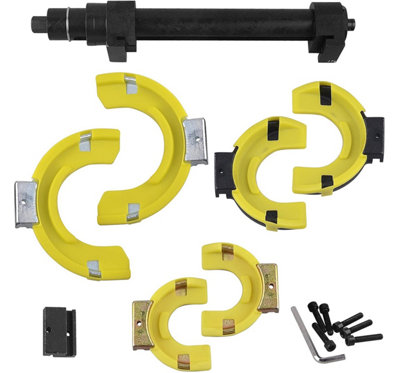 Autojack Strut Spring Compressor Kit, Interchangeable Fork Strut Coil Extractor Remover Tool