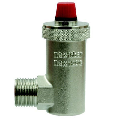 Automatic Air Vent 1/2" BSP Side Entry 15mm Valve Trapped Air Remover