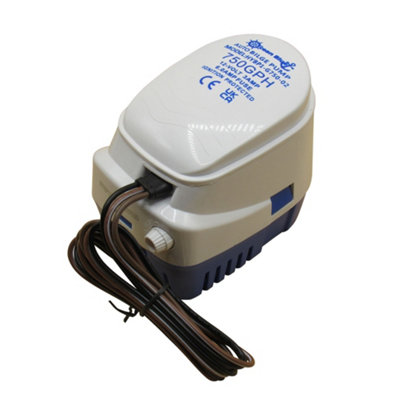 Automatic Bilge Pump 12V 750GPH (Boat Internal Float Switch Ocean Blue)