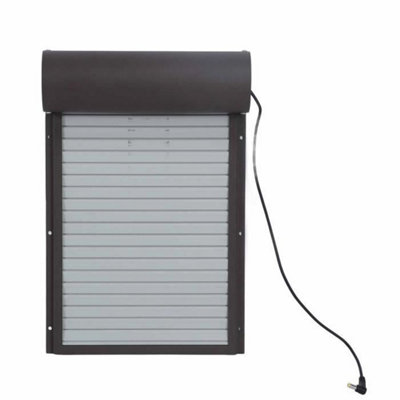 Automatic chicken coop door Rolling shutter Solar powered LED ...