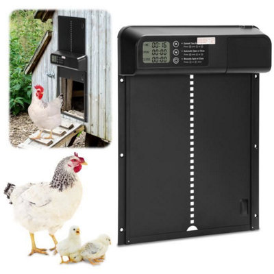Automatic Chicken Door with Timer Anti pinch Automatic Chicken Coop ...