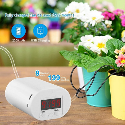 Automatic Drip Irrigation System Plant Controller Self Watering Kit