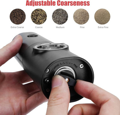 Automatic Electric Salt & Pepper Grinder Set - Adjustable Coarseness ...