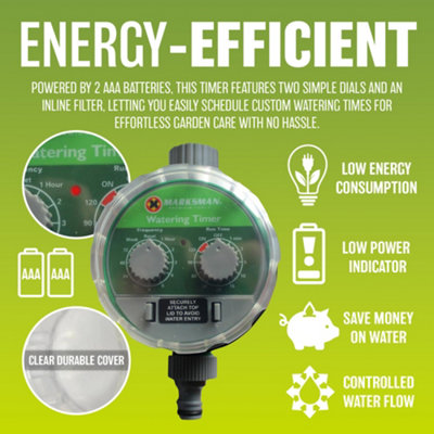 Automatic Electronic Water Garden Hose Watering Timer Irrigation System ...
