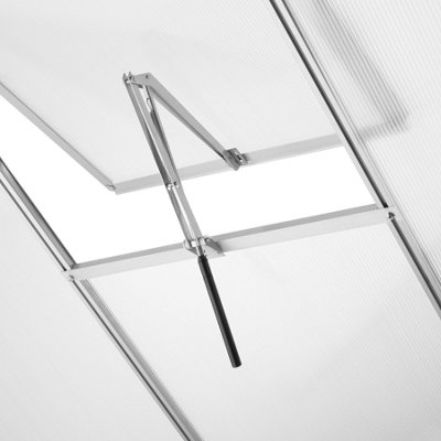 Automatic Greenhouse Window Opener - temperature-controlled - silver