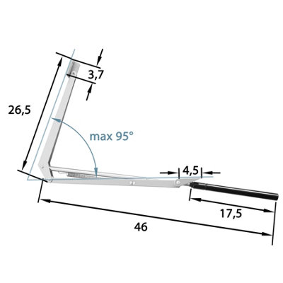 Automatic Greenhouse Window Opener - temperature-controlled - silver
