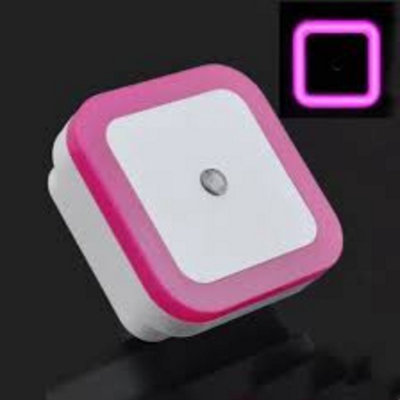 Automatic LED Night Light Plug In Dusk Dawn Sensor Pink