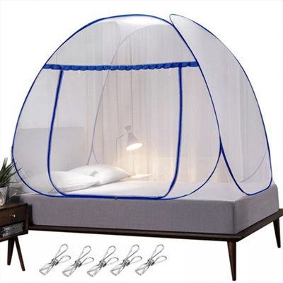 Automatic Pop-Up Bed Mosquito Net - Portable & Foldable Insect ...