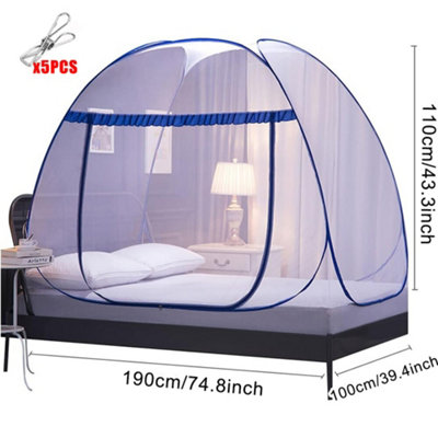 Automatic Pop-Up Bed Mosquito Net - Portable & Foldable Insect ...