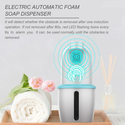 Automatic, refillable, touchless foam soap dispenser, table or wall ...