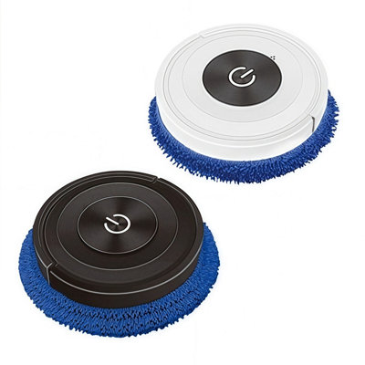Automatic Robot Floor Mop USB Rechargeable Wet & Dry Cleaning Mop WHITE