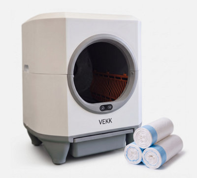 Automatic Self-Cleaning Cat Litter Tray 80L Enclosed Box WiFi App Large ...