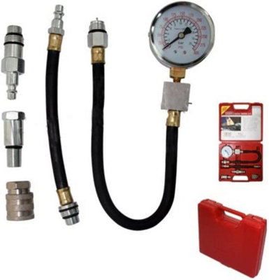 Automotive Petrol Engine Compression Tester Kit Valve Timing Gauge Pro Cylinder