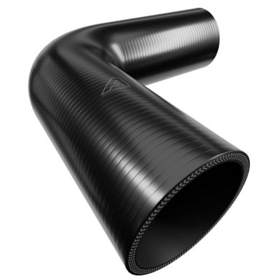 AutoSiliconeHoses 90 Degree Silicone Elbow Hose Black - 45mm High-Temp ...