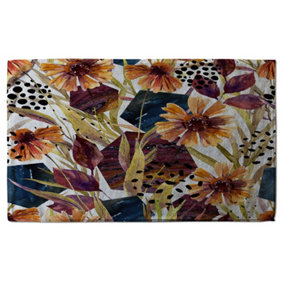 Autumn Geometric Flowers (Bath Towel) / Default Title