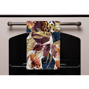 Autumn Geometric Flowers (Kitchen Towel) / Default Title