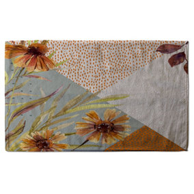 Autumn Geometric Shapes and Flowers (Bath Towel) / Default Title