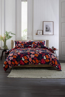 Autumn Leaves 100% Cotton Brushed Duvet Cover Set