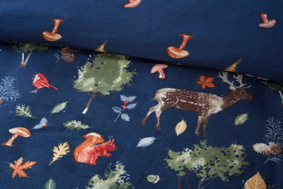 Autumn Microfibre Polyester Reversible Duvet Set With Pillowcase