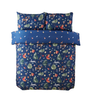 Autumn Microfibre Polyester Reversible Duvet Set With Pillowcase