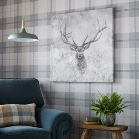 Autumn Stag Printed Canvas Wall Art