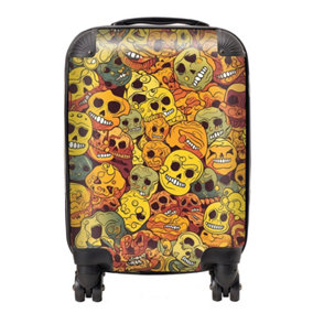 Autumnal Skulls Pattern Suitcase - Mini Cabin