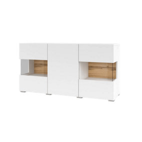 Ava 25 Chic Display Sideboard Cabinet in White Matt - W1200mm x H620mm x D350mm