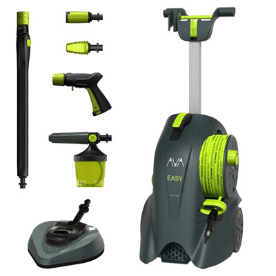 AVA Easy P40 Pressure Washer & X-Large Accessory Bundle - 120 Bar, 1.7kW, 390l/h supply rate, 12m hose, 10 year warranty