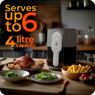 Avalla A-175 Digital 8-in-1 Airfryer: 4L Non-Stick Air Fryer Oven, Cooks 4-6, Energy Saving, Crisping Tray + Overheat Protection