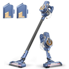 Avalla D-3 Cordless Vacuum Cleaner, 150W Adjustable Stick Handheld Mode Power Bundle: 2 x Battery Pack, Double the Cleaning Power