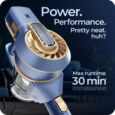 Avalla D-3 Cordless Vacuum Cleaner, 150W Hair Bundle: 1 x Mega-Glide Zero-X Attachment