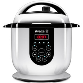 Avalla K-45 All-in-One Electric Smart Pressure Cooker, Steamer and Food Warmer - 2.5L, 800W, White