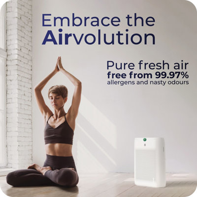 Avalla R-120 Home Air Purifier: HEPA Carbon Filter, Sleep Mode, 99.97% Removal of Allergens, Dust, Pollen, Smoke, 52m² Coverage