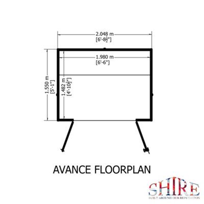 Avance Shiplap Summerhouse Garden Sun Room Approx 7 x 5 Feet - 4