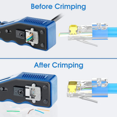 AVARTEK 100 Pack RJ45 CAT6 Cat6a Pass Through RJ45 Connectors, Ethernet ...