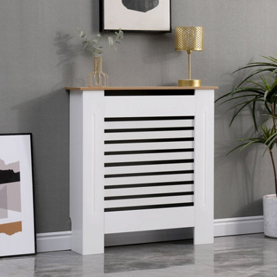 AVC Designs Kensington Radiator Cover Modern MDF Wood White/Oak ...