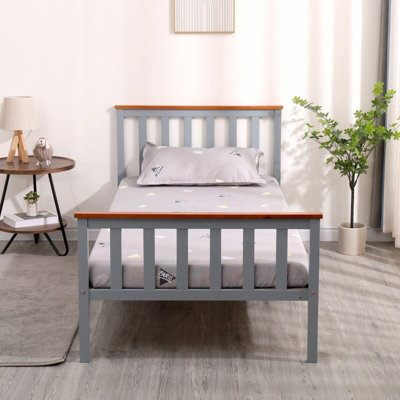 AVC Designs Single Pine Bed Frame 3ft Wooden Shaker Style Modern Adults ...