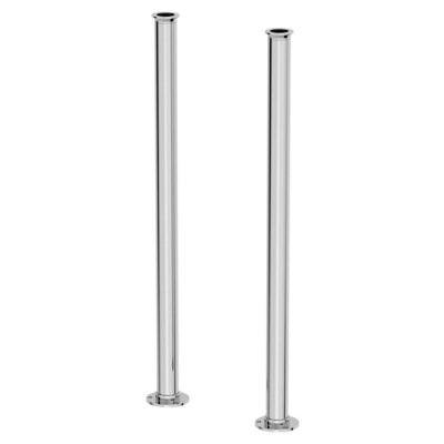 Aveli Chrome Freestanding Stand Pipes & Shrouds for Traditional Freestanding Bath Taps