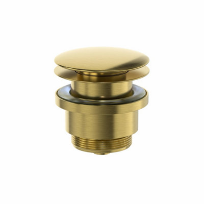 Aveli Cloakroom Basin Mixer Tap & Waste Set Square Mini Single Lever Brushed Brass