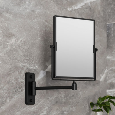Aveli Wall Mounted 3x Magnifying Bathroom Mirror Shaving Make Up ...