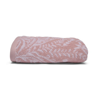 Aveline 100% Cotton Pink Jacquard Towel Price Comparisons | Compare The Build
