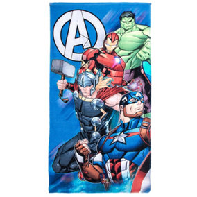 Avengers Characters Towel Multicoloured (One Size)