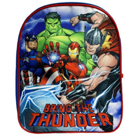Avengers Childrens/Kids Bring The Thunder Backpack Navy/Red (One Size)