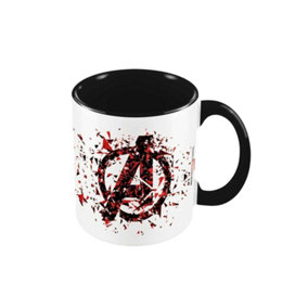 Avengers Shattered Logo Mug White/Black/Red (One Size)