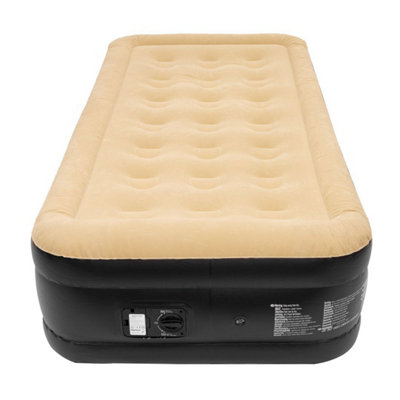 Avenli 88080 High Raised Twin Sized Flocked Airbed With Built-In Pump
